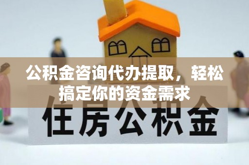 安居公积金咨询代办提取，轻松搞定你的资金需求
