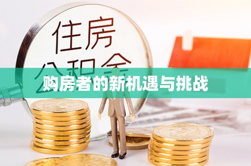安居购房者的新机遇与挑战