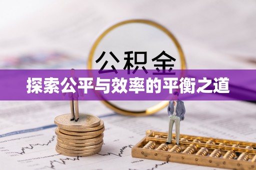 安居探索公平与效率的平衡之道