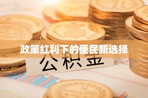 安居政策红利下的便民新选择