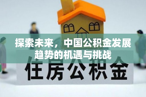 安居探索未来，中国公积金发展趋势的机遇与挑战