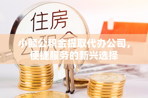 安居小额公积金提取代办公司，便捷服务的新兴选择